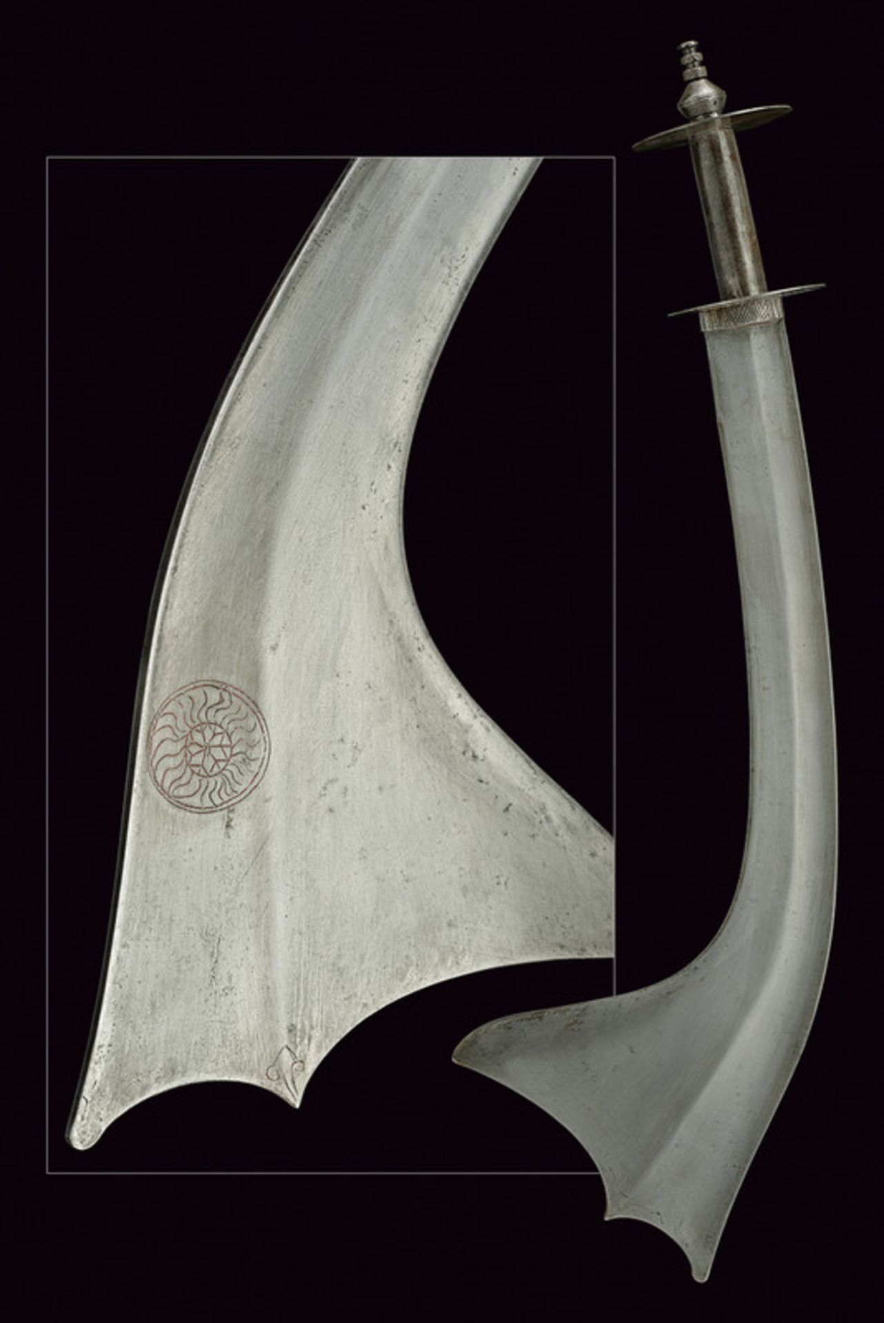 A kora dating: 19th Century provenance: Nepal Strong, heavy, single-edged blade with fuller and