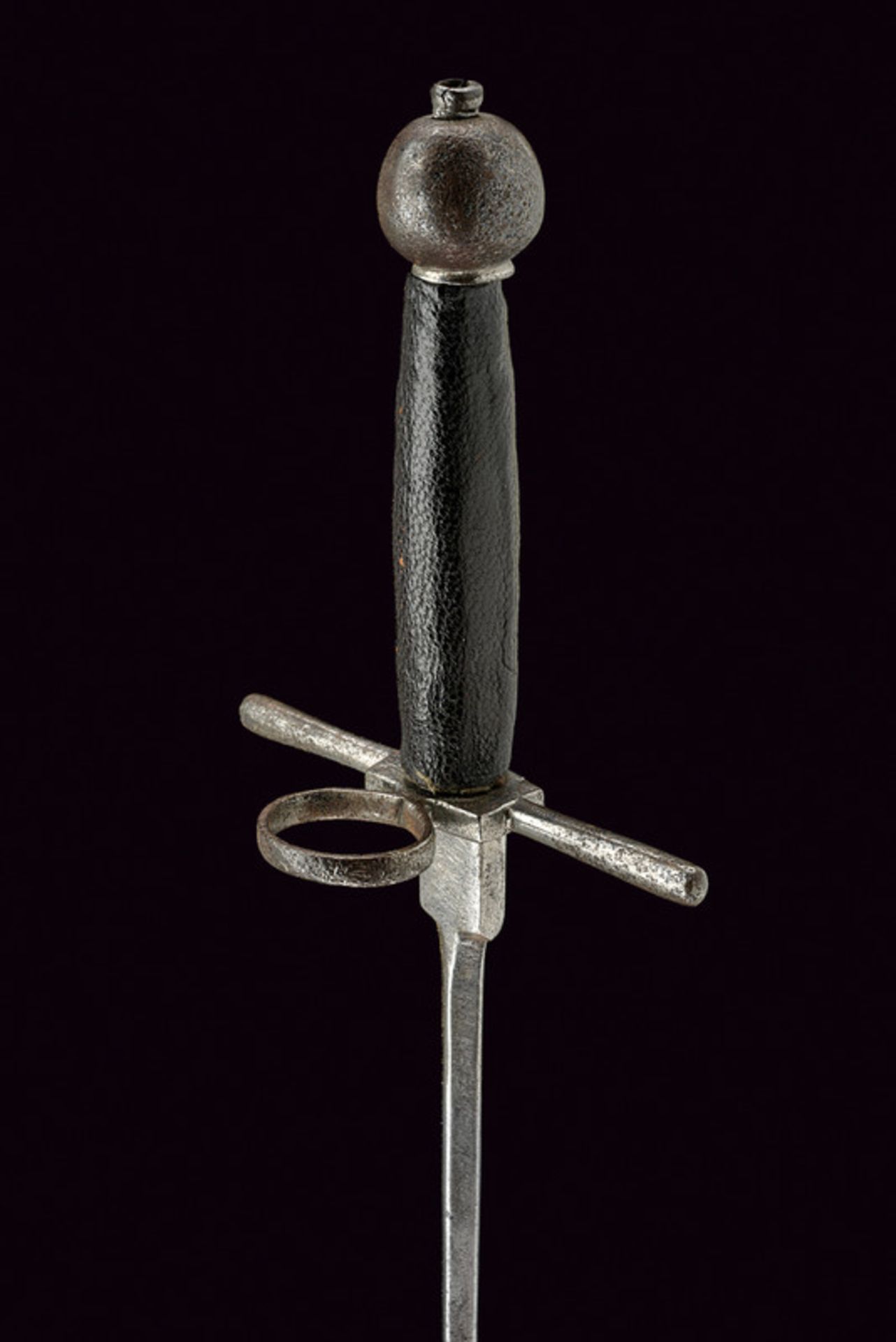 A left-hand dagger dating: early 17th Century provenance: Italy Strong, straight, stiletto-like - Image 3 of 5