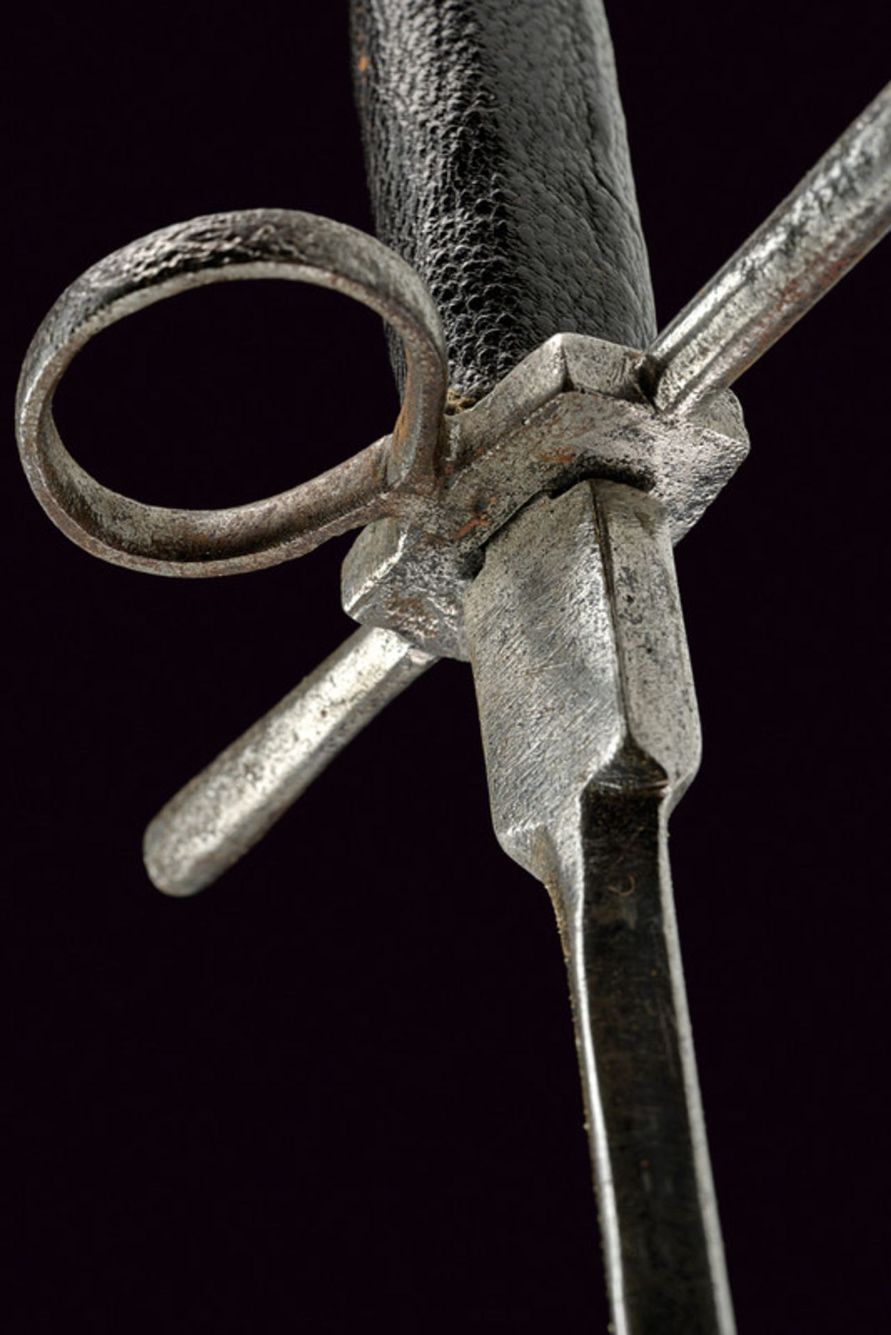 A left-hand dagger dating: early 17th Century provenance: Italy Strong, straight, stiletto-like - Image 2 of 5