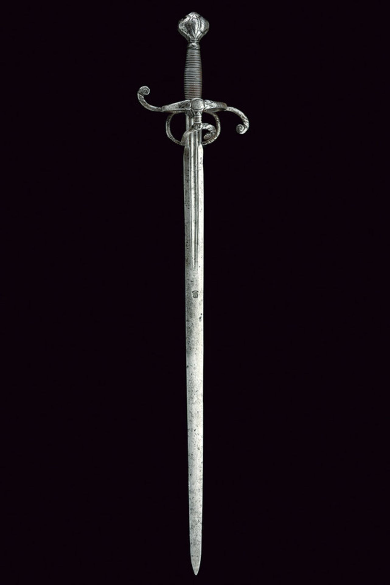 A rapier dating: late 16th Century provenance: Germany Straight blade with two slightly converging - Image 6 of 6