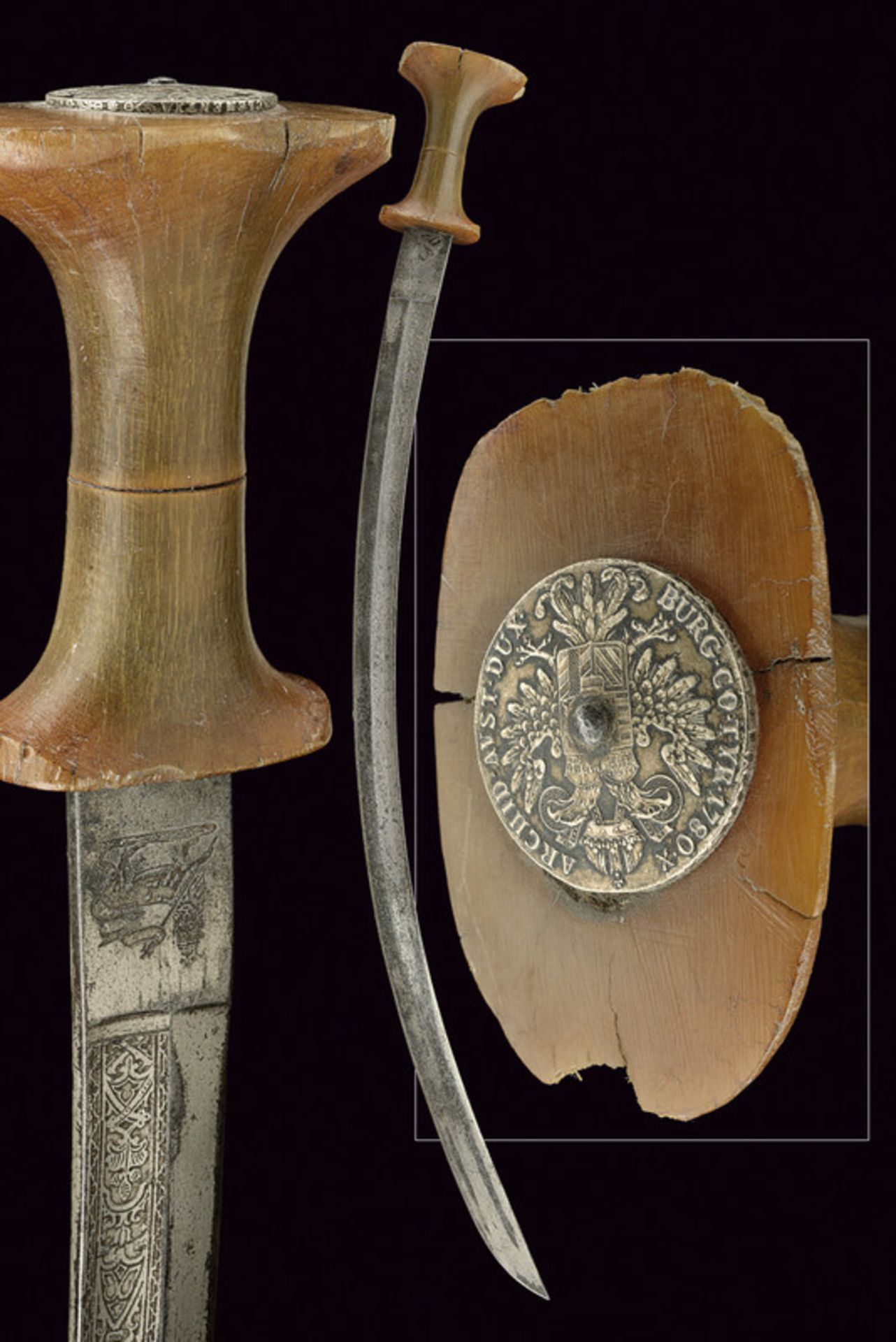 A guradé dating: late 19th Century provenance: Abissinia Curved, single-edged blade with wide