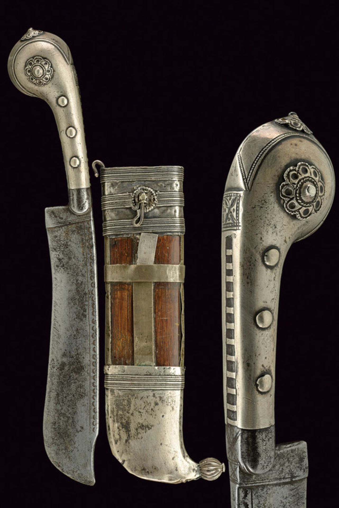A pichangatti dating: 19th Century provenance: India Wide, single-edged blade engraved with a band