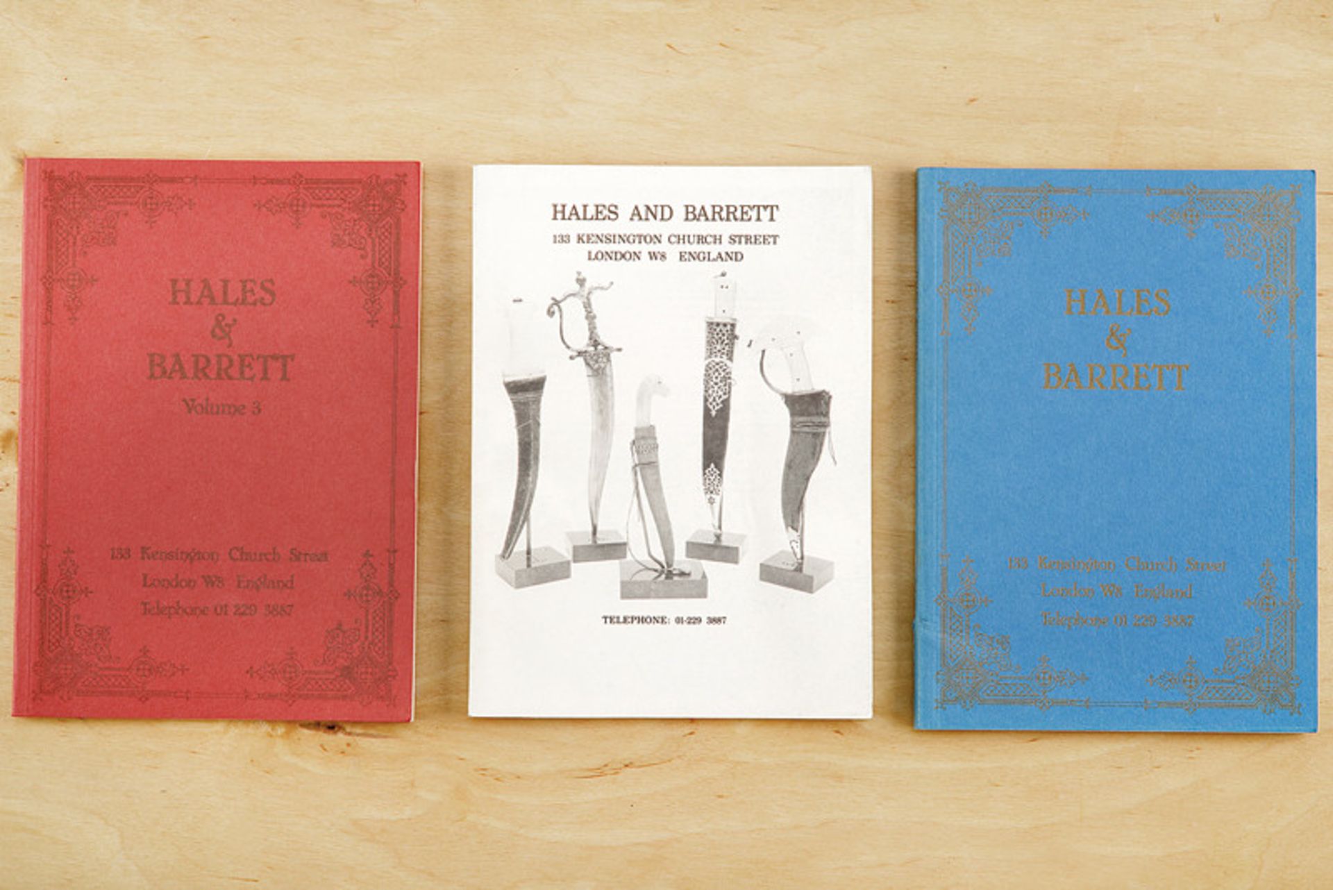 A lot of three auction catalogues dating: 20th Century provenance: England Three volumes by