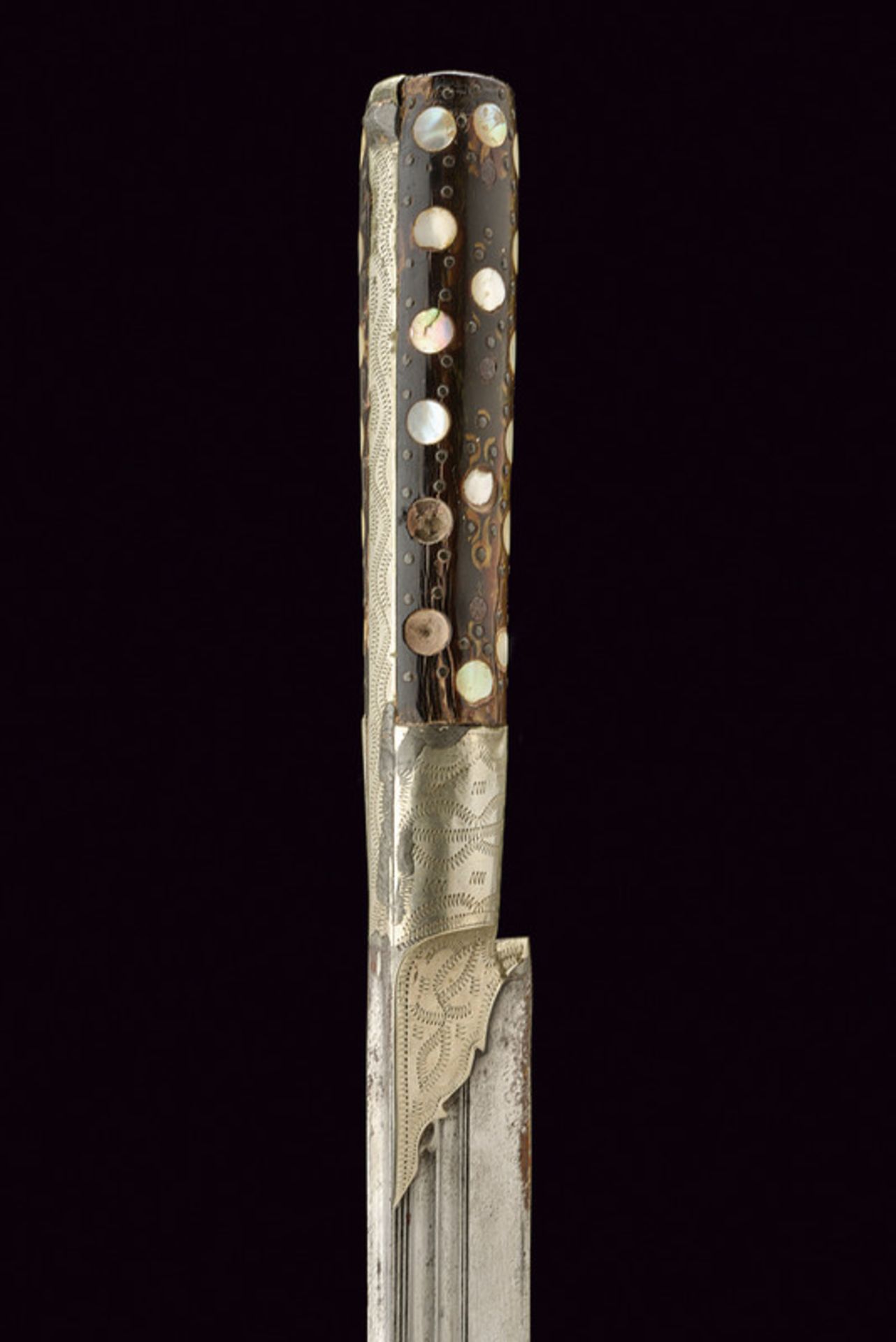 A kard dating: late 19th Century provenance: Caucasia Straight, single-edged blade (probably - Image 2 of 6