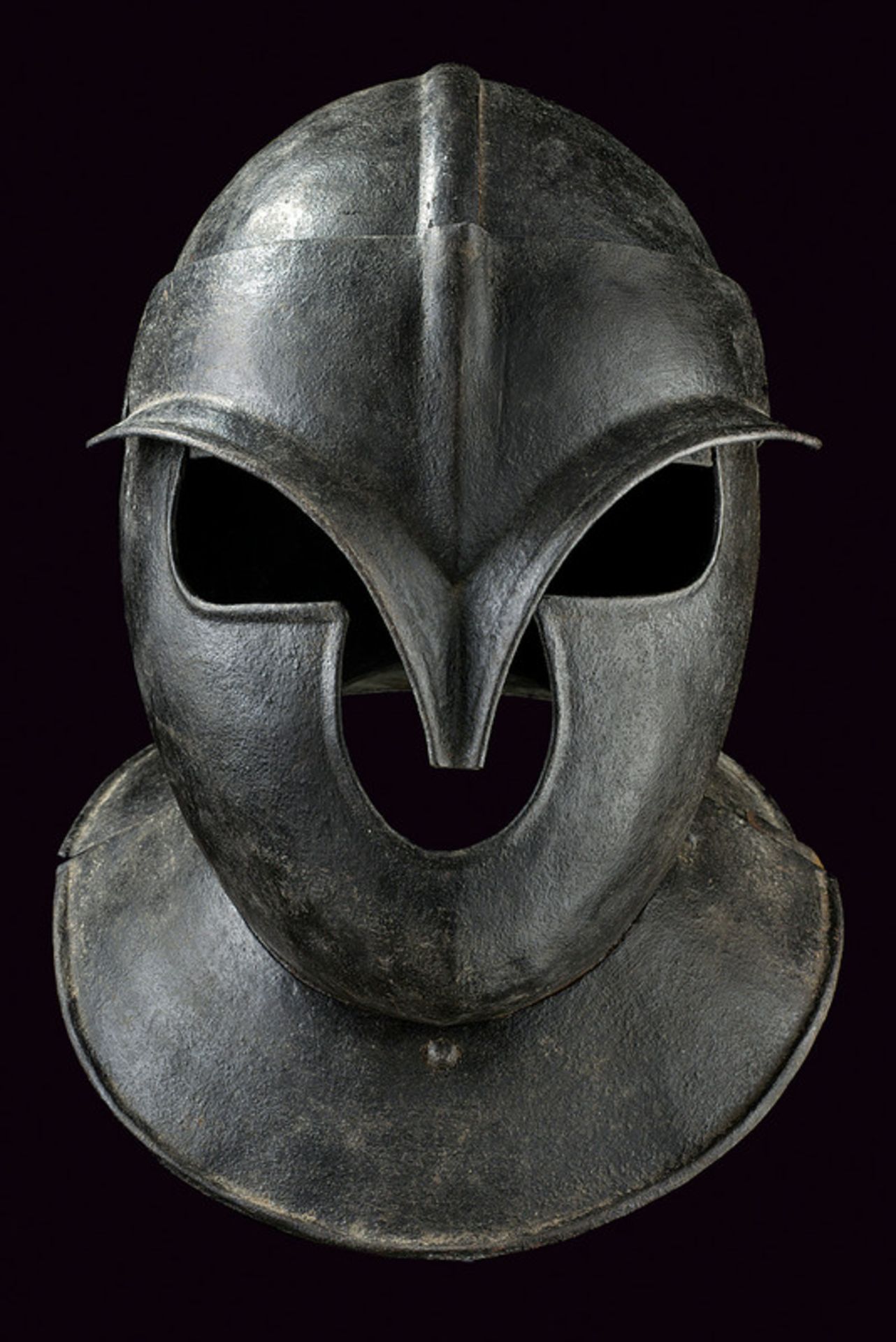A Savoyard helmet dating: 19th Century provenance: Europe Skull in two halves, joined at the short