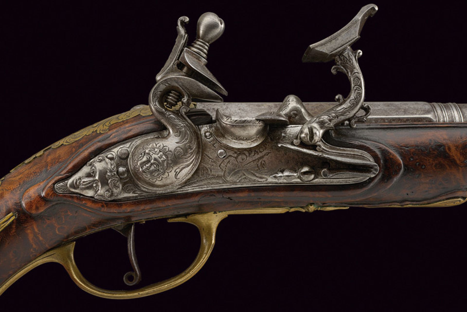 A snaphaunce flintlock pistol by Pacini dating: second quarter of the 18th Century provenance: - Image 2 of 9