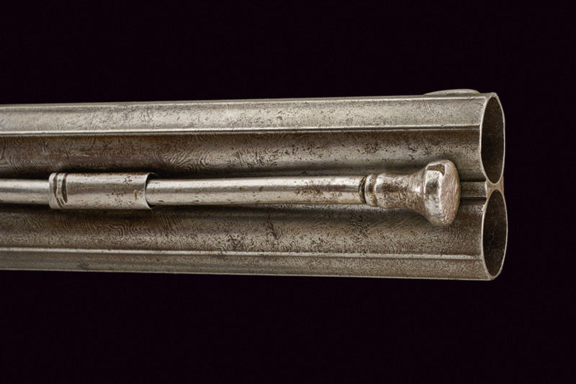 A over and under barrelled percussion gun dating: mid-19th Century provenance: Italy Smooth, - Image 4 of 9