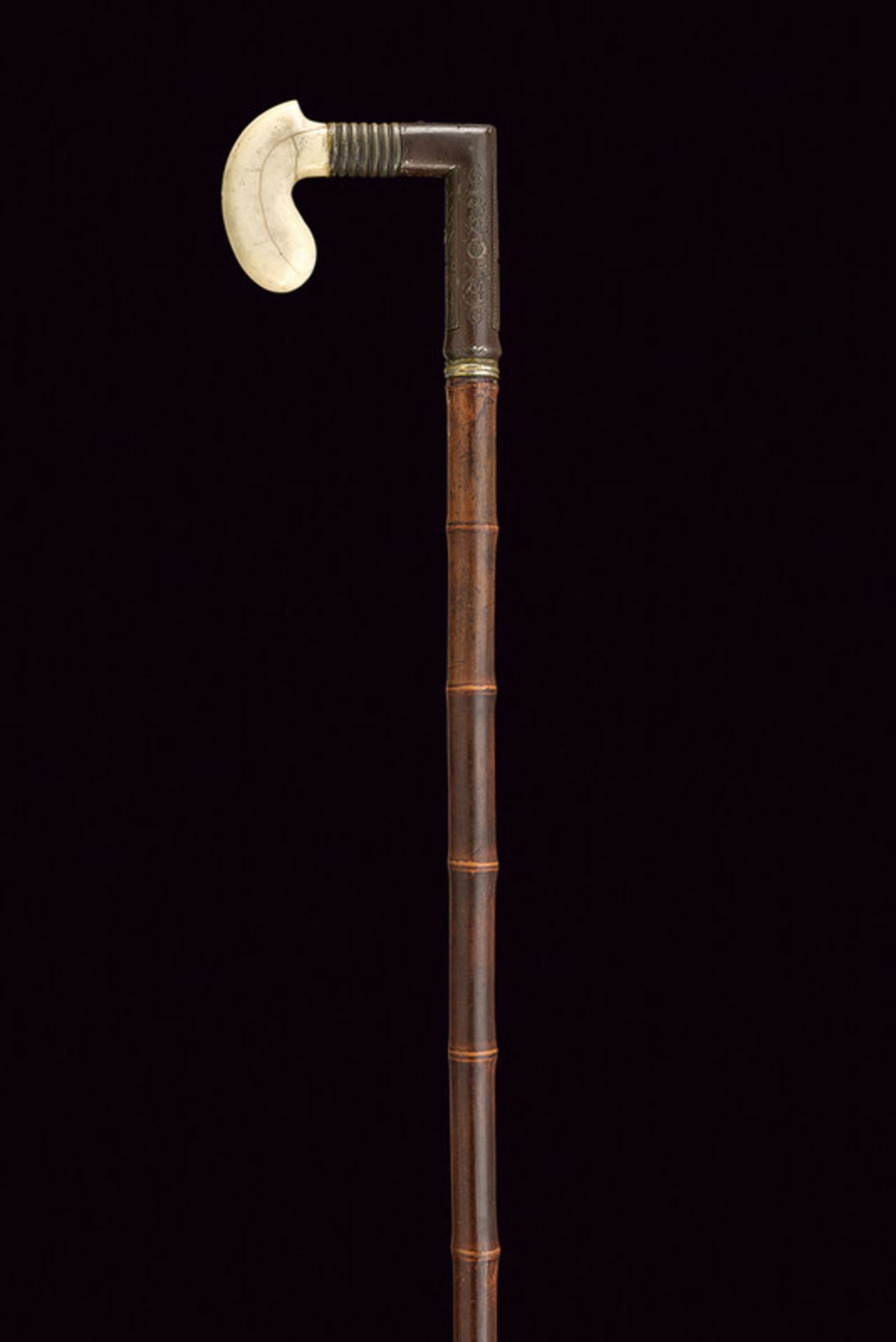 A pin-fire gun-stick dating: third quarter of the 19th Century provenance: Europe Cylindrical, - Image 6 of 6