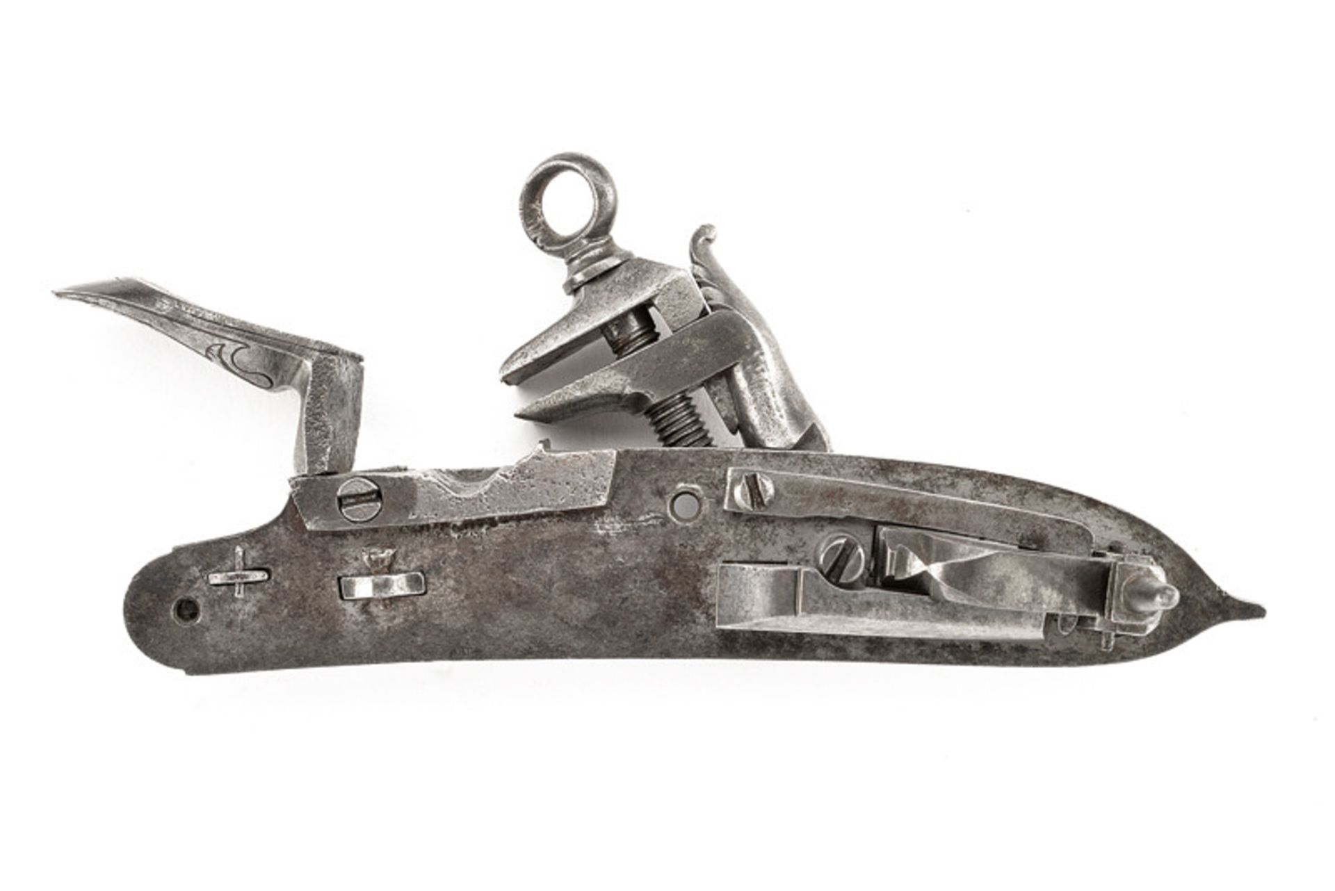 A roman style flintlock by Bianchi dating: mid-18th Century provenance: Central Italy Lock with - Bild 2 aus 3