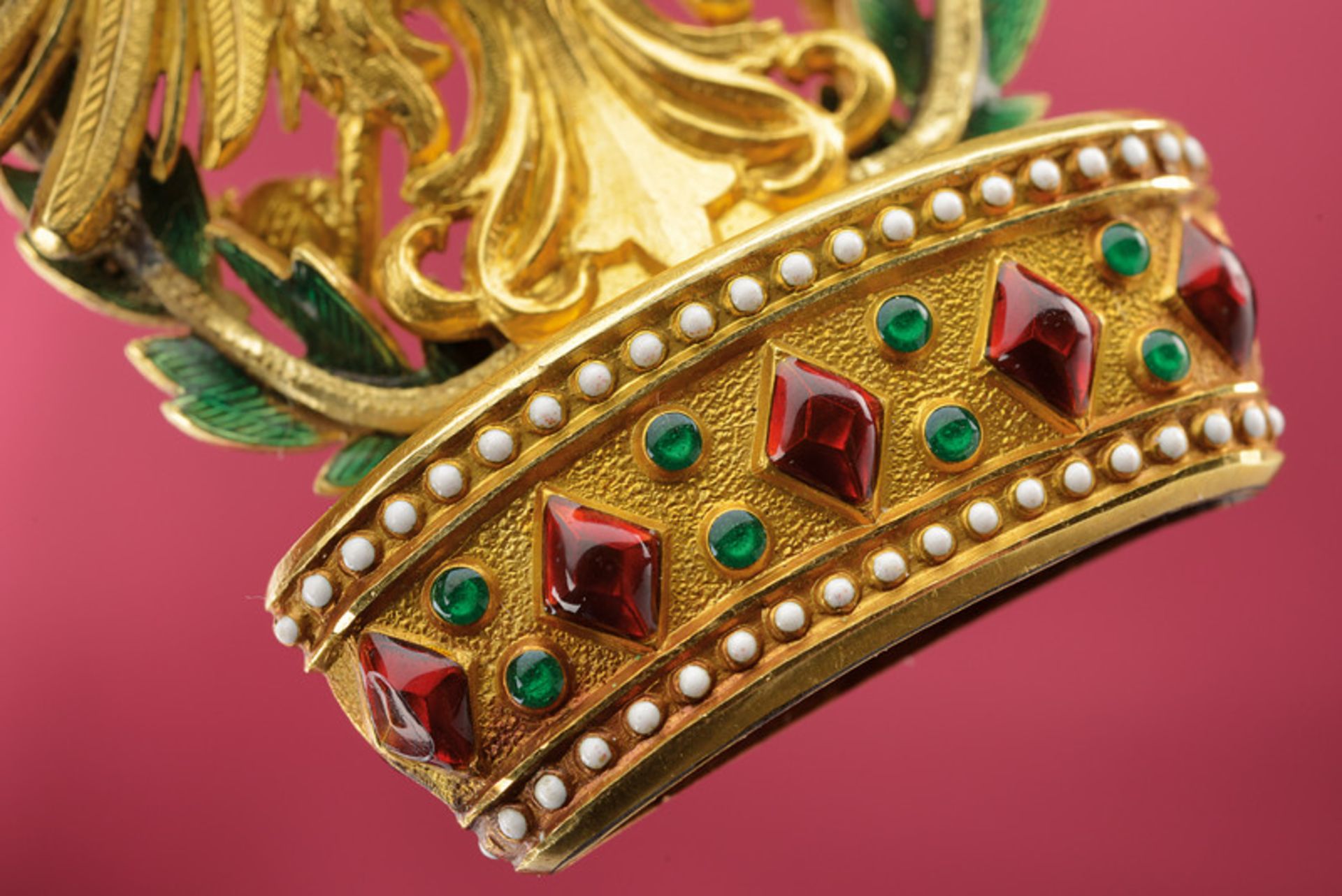 Order of the Iron Crown dating: circa 1900 provenance: Austria Third class, of enamelled and gilt - Image 4 of 6