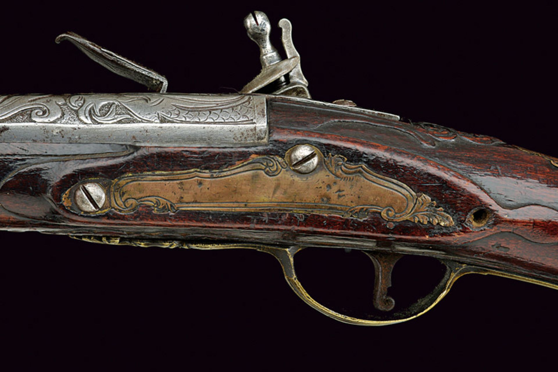 A very rare flintlock gun by Giovanni Maria Loggia dating: first quarter of the 18th Century - Image 3 of 10