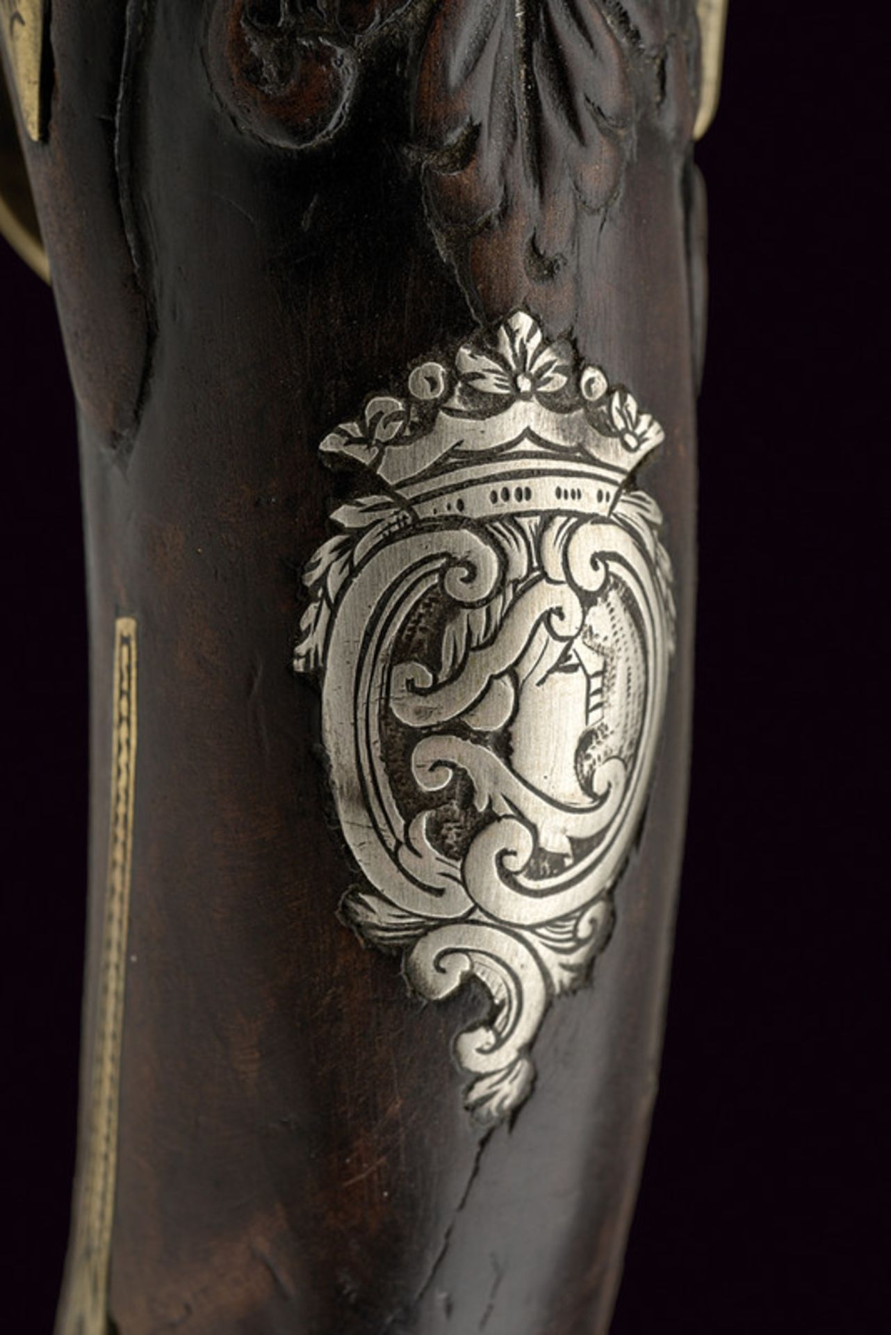 A flintlock pistol by Nicoletto dating: last quarter of the 18th Century provenance: Brescia Smooth, - Bild 7 aus 9