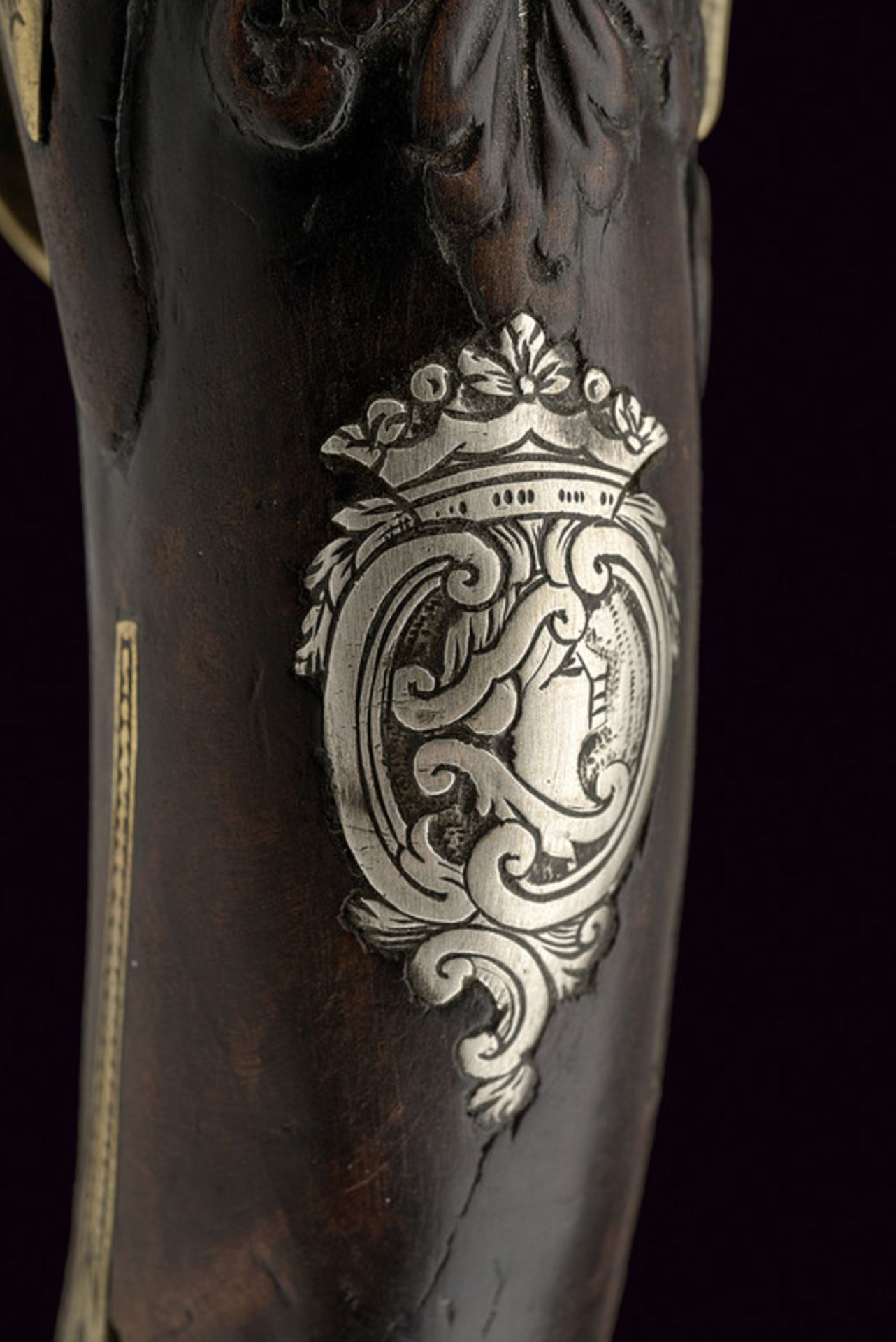 A flintlock pistol by Nicoletto dating: last quarter of the 18th Century provenance: Brescia Smooth, - Image 7 of 9