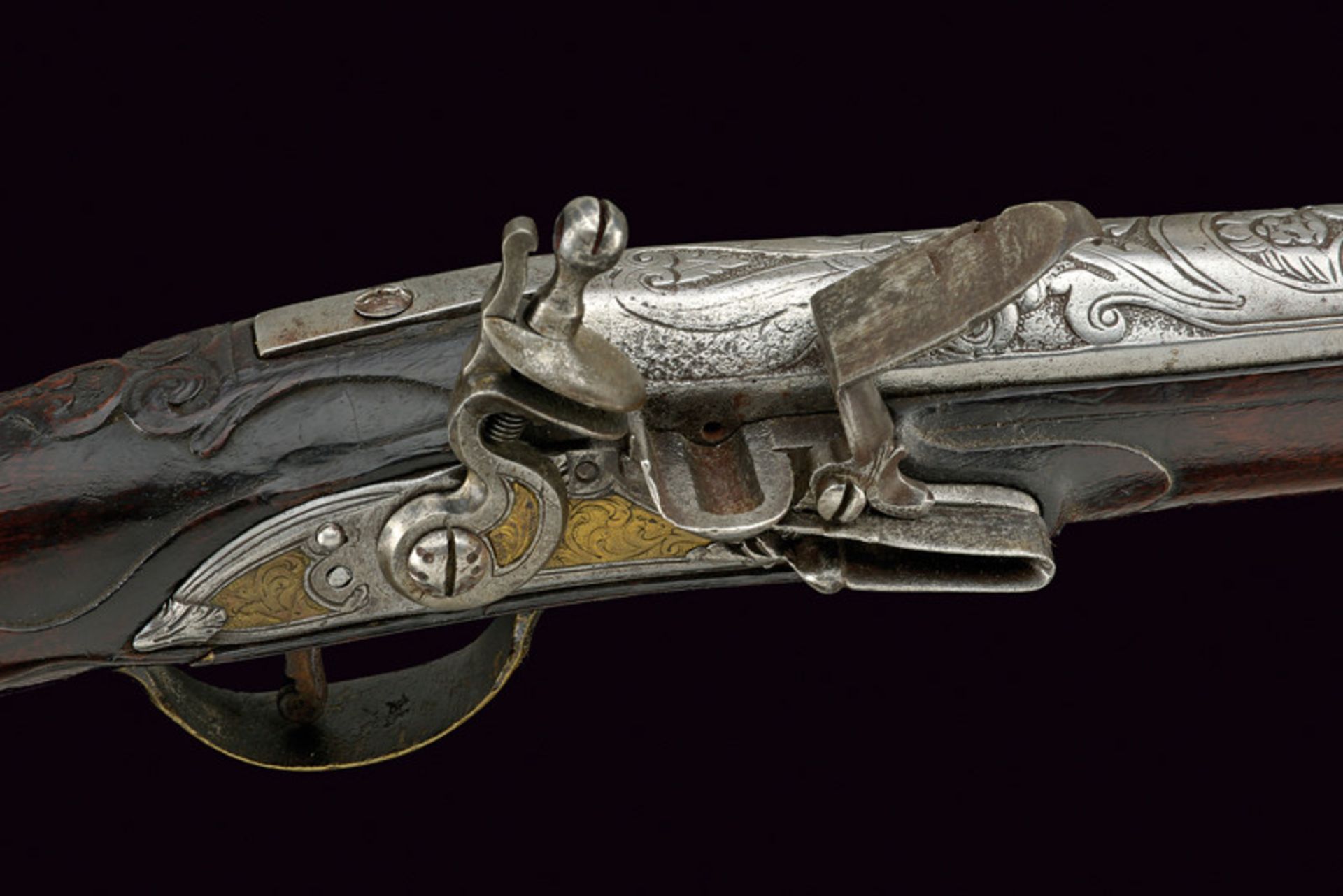 A very rare flintlock gun by Giovanni Maria Loggia dating: first quarter of the 18th Century - Image 8 of 10