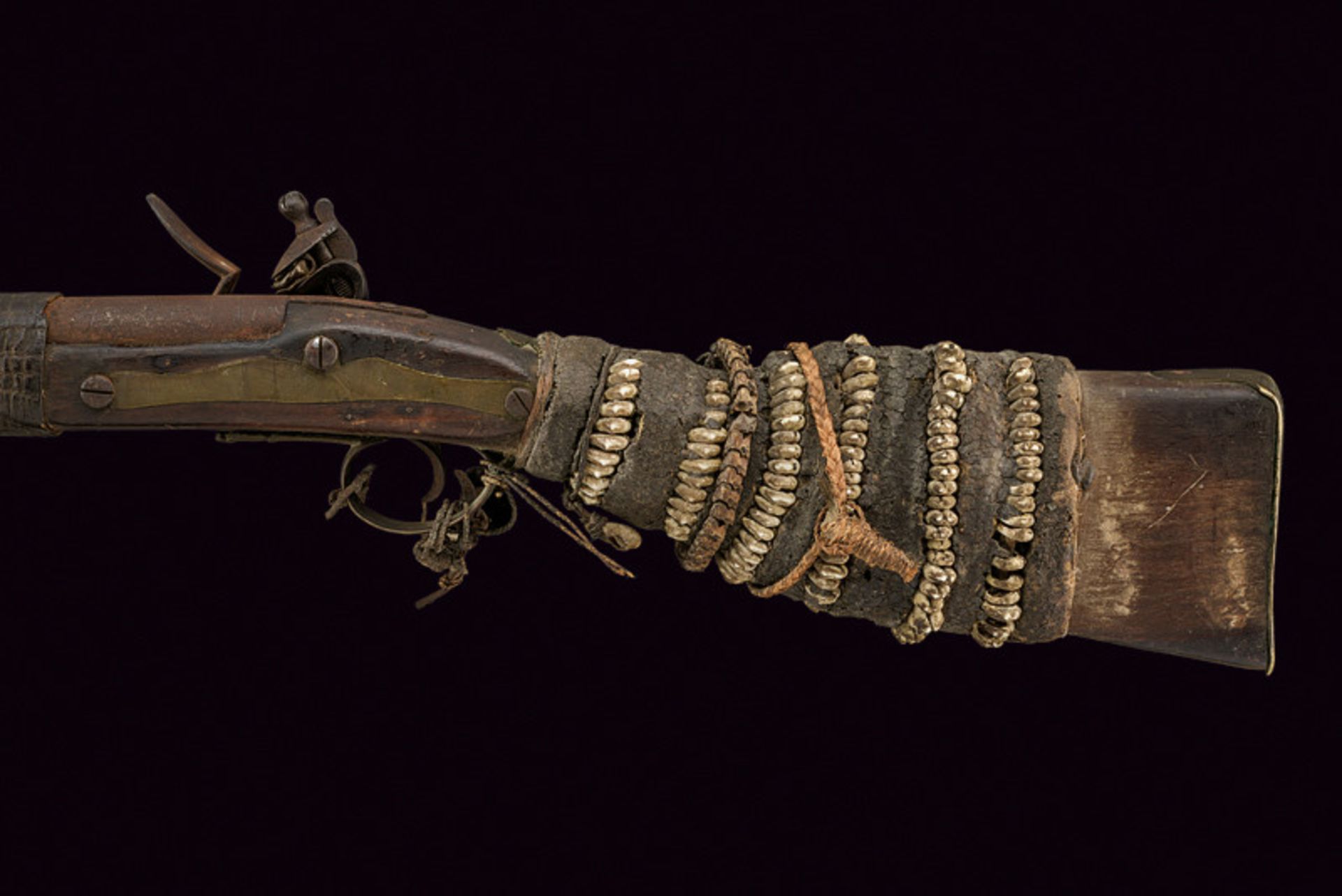 An interesting flintlock gun dating: first quarter of the 19th Century provenance: North Africa - Image 3 of 8