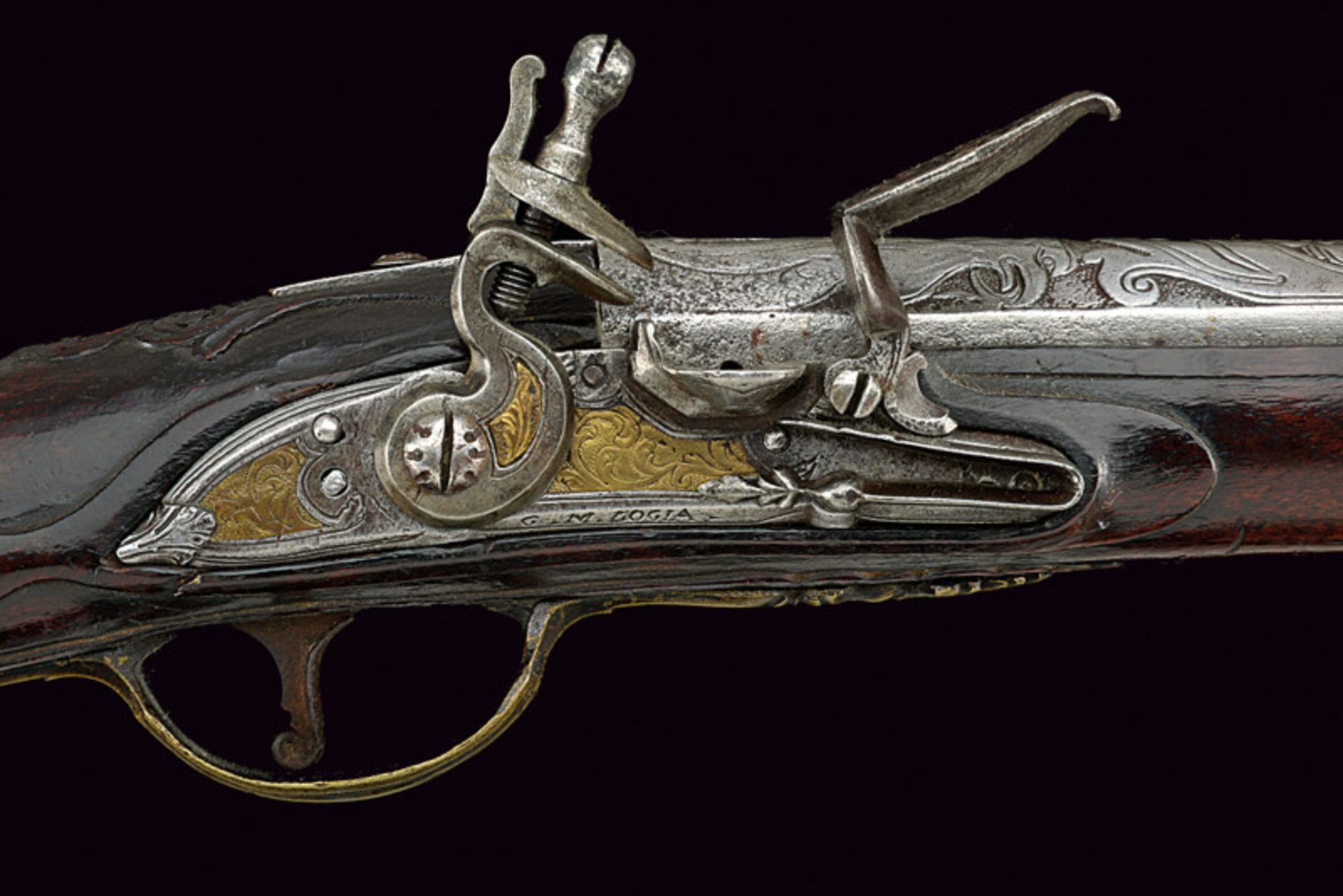 A very rare flintlock gun by Giovanni Maria Loggia dating: first quarter of the 18th Century - Image 2 of 10