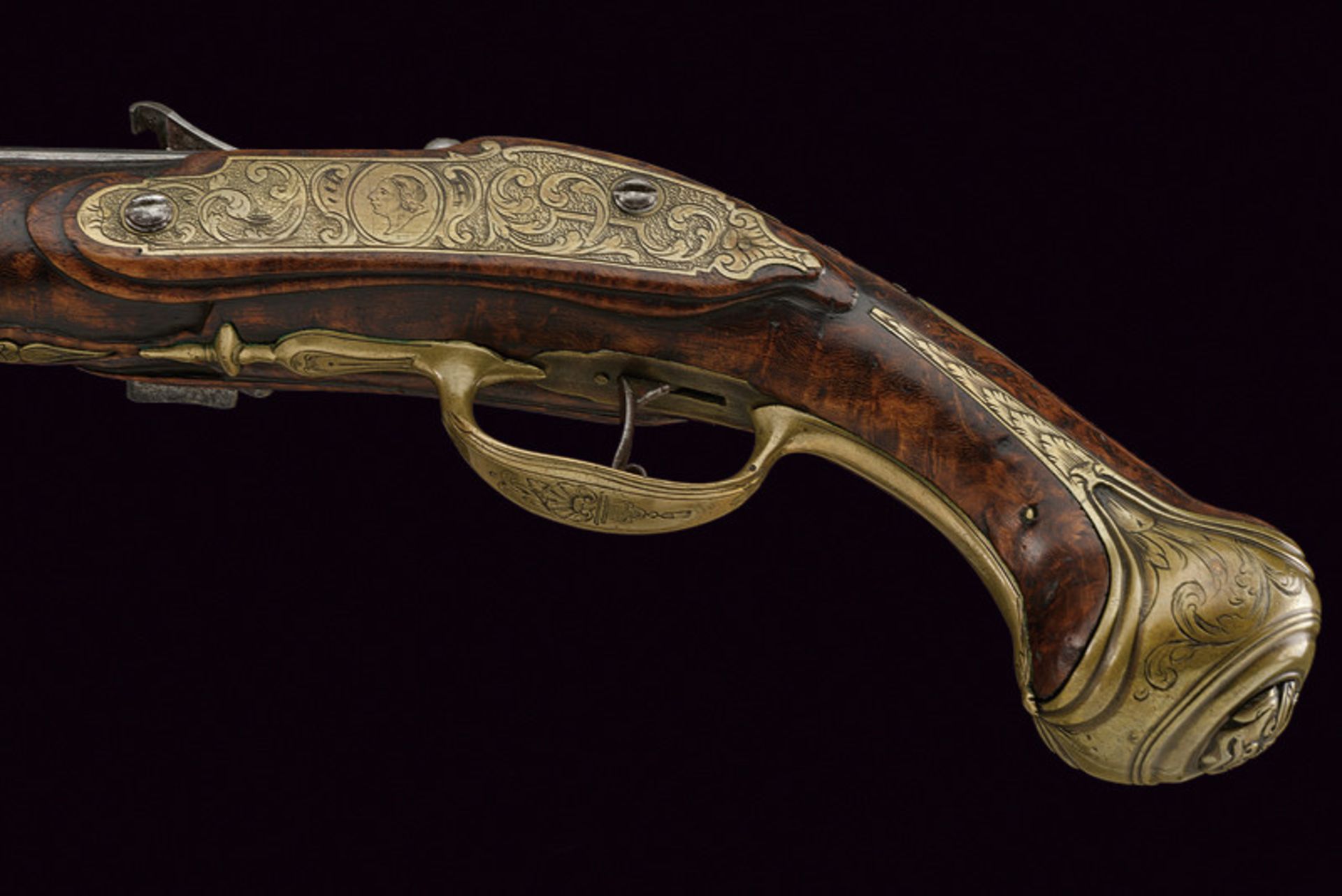 A snaphaunce flintlock pistol by Pacini dating: second quarter of the 18th Century provenance: - Image 4 of 9