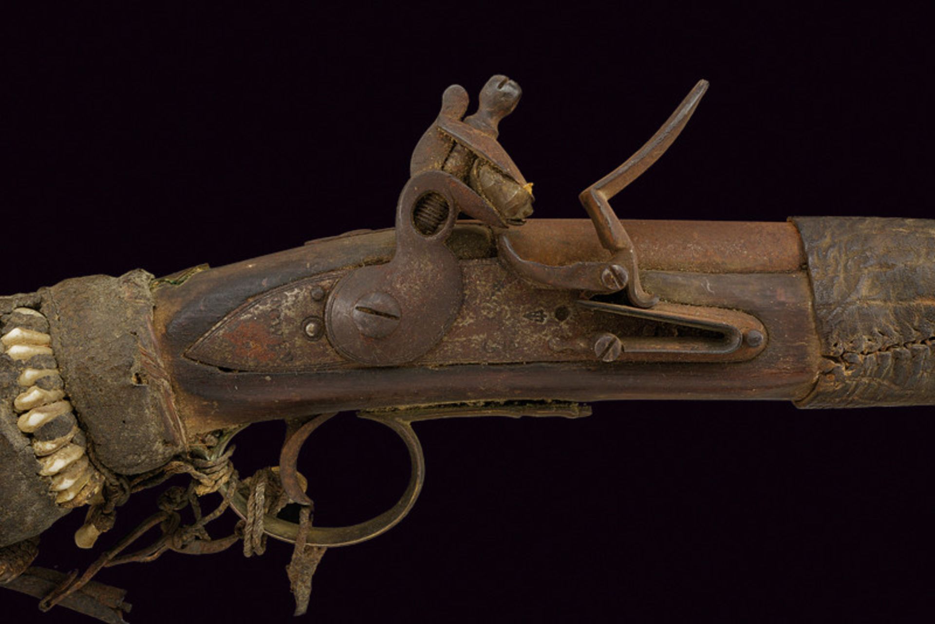 An interesting flintlock gun dating: first quarter of the 19th Century provenance: North Africa - Image 2 of 8