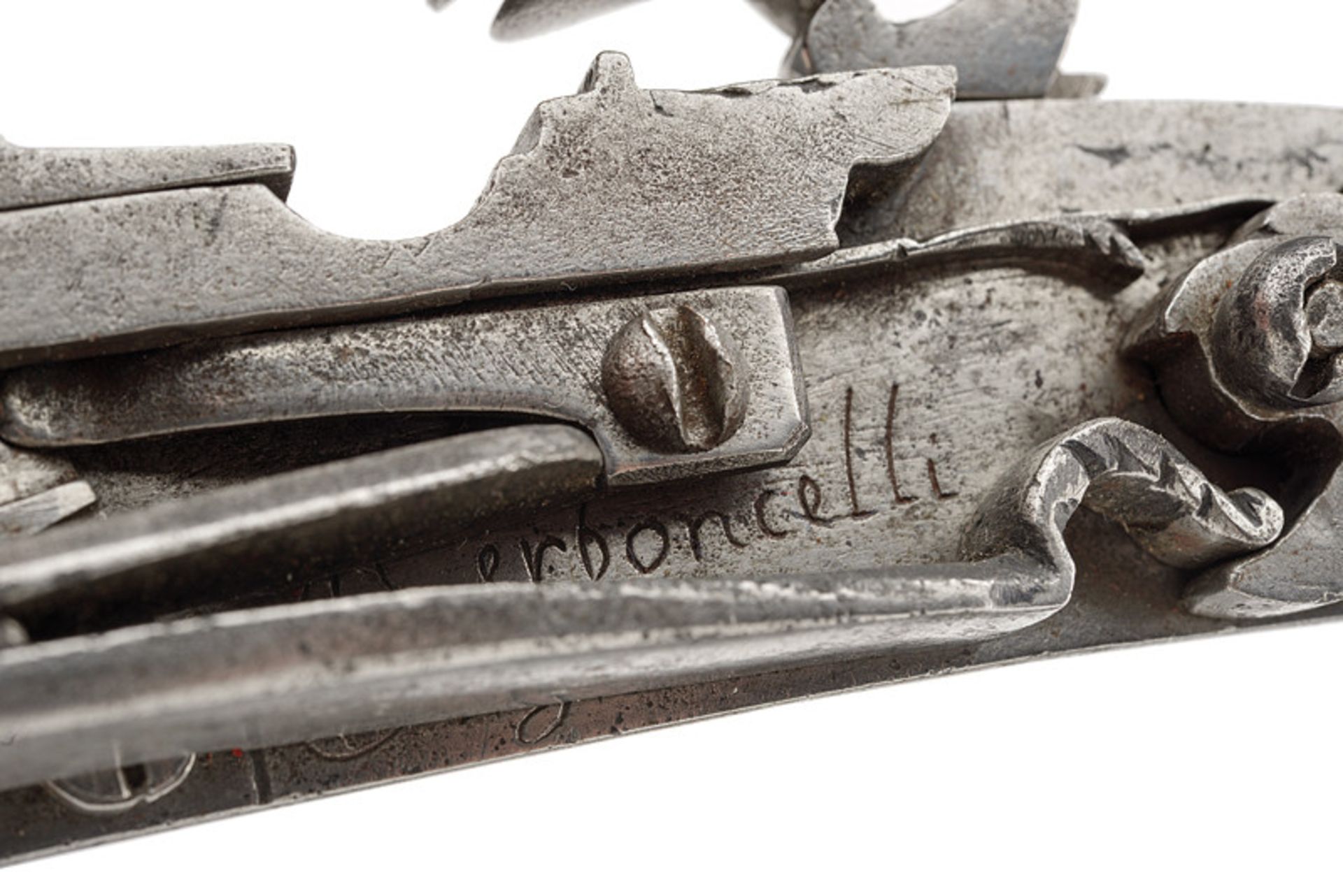 A snaphaunce flintlock by Cerboncelli dating: mid-18th Century provenance: Tuscany Finely engraved - Image 3 of 3