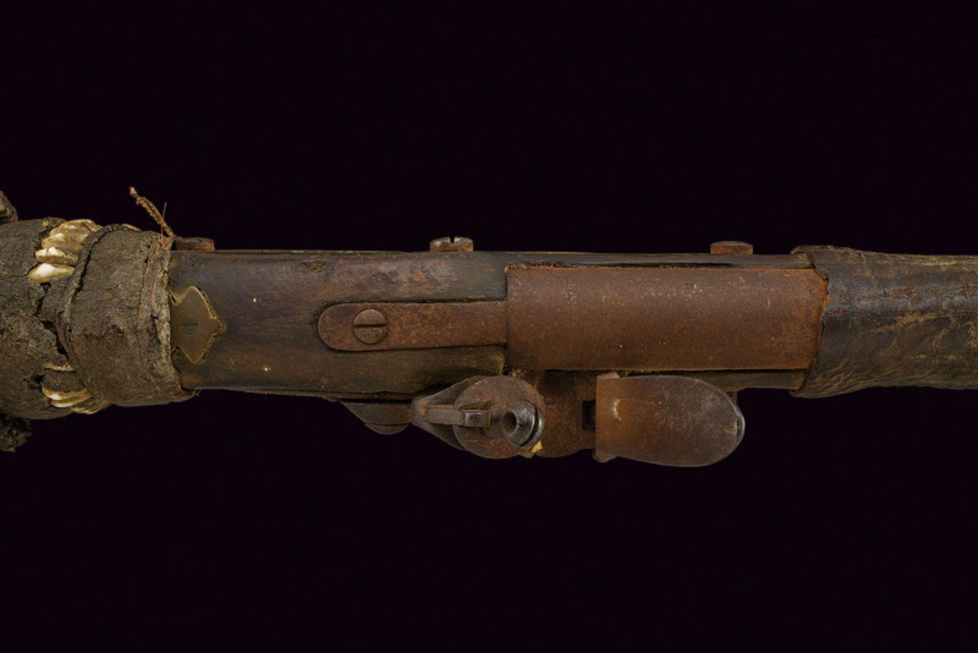An interesting flintlock gun dating: first quarter of the 19th Century provenance: North Africa - Image 4 of 8