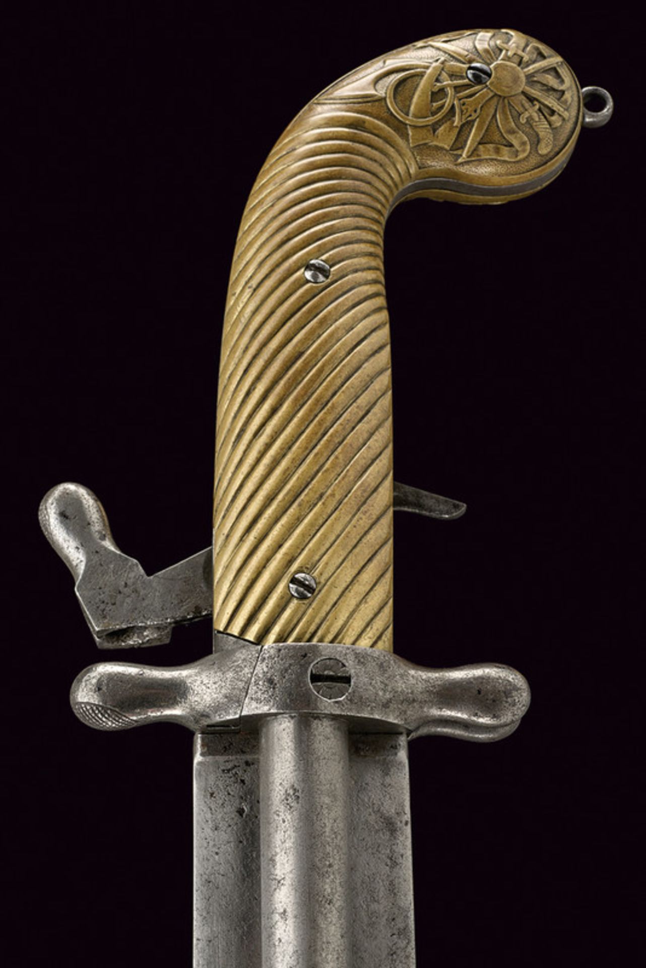 A rare and interesting Dumonthier dagger combined with double-barrelled pistol dating: third quarter - Bild 2 aus 10