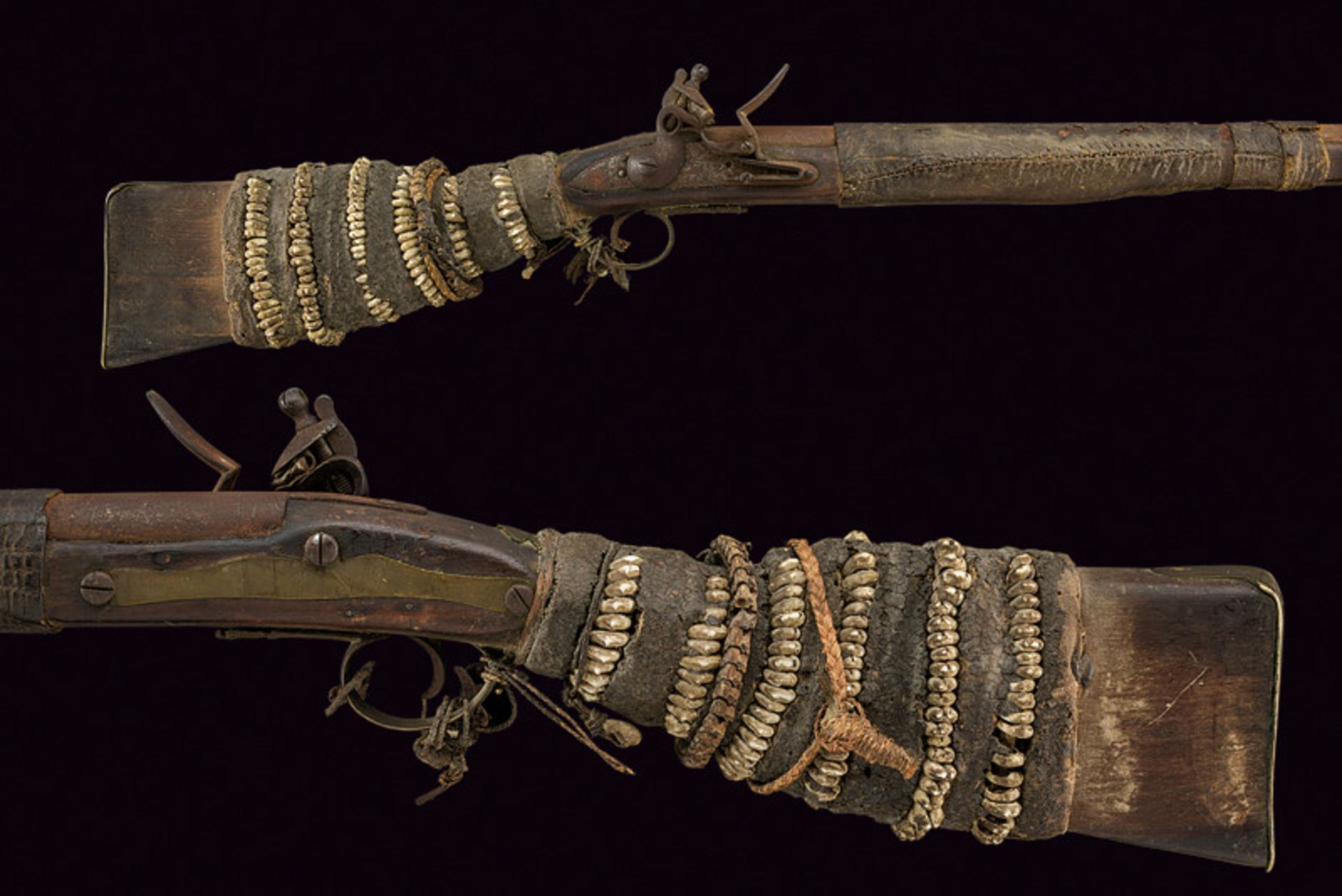 An interesting flintlock gun dating: first quarter of the 19th Century provenance: North Africa