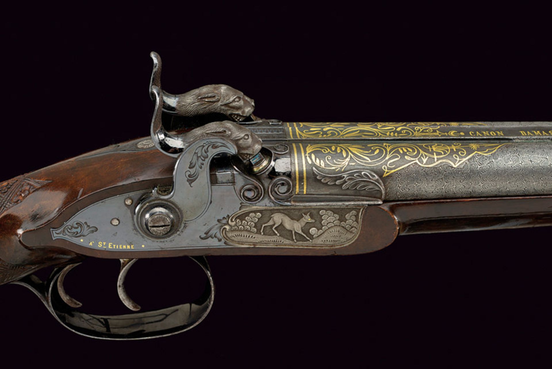 An exceptional double-barrelled percussion gun by Veyron Fils Cadet dating: second quarter of the - Image 2 of 12
