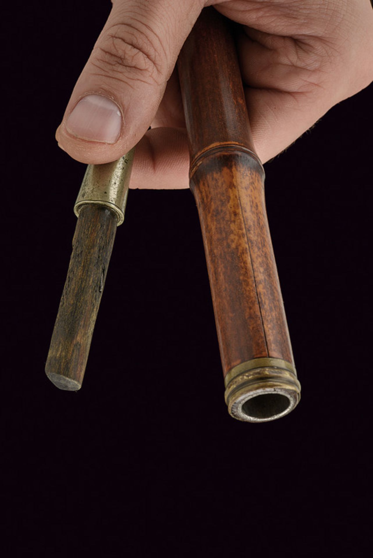A pin-fire gun-stick dating: third quarter of the 19th Century provenance: Europe Cylindrical, - Bild 5 aus 6