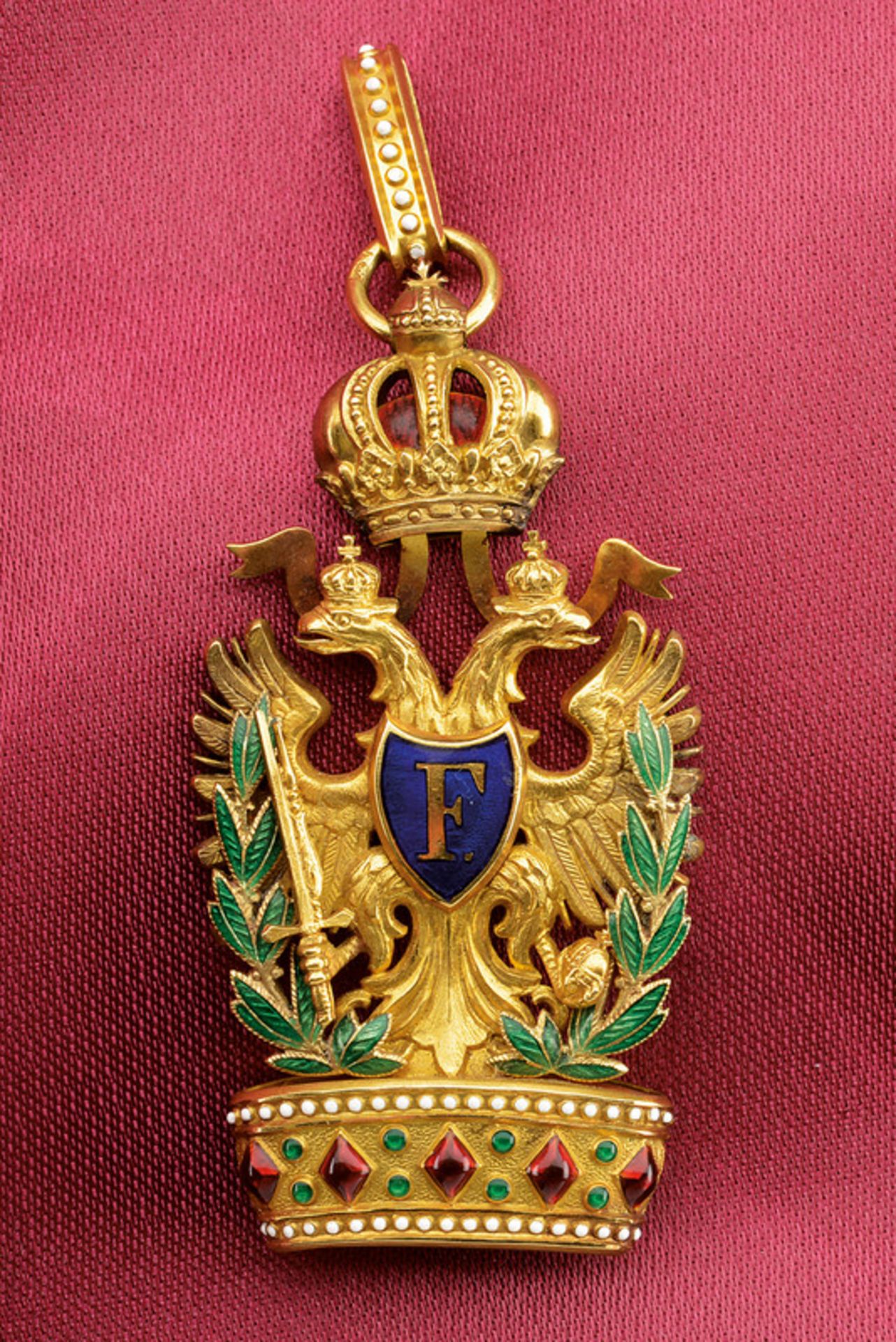 Order of the Iron Crown dating: circa 1900 provenance: Austria Third class, of enamelled and gilt