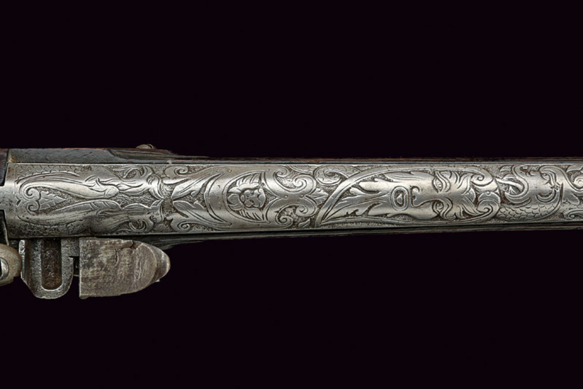 A very rare flintlock gun by Giovanni Maria Loggia dating: first quarter of the 18th Century - Image 7 of 10