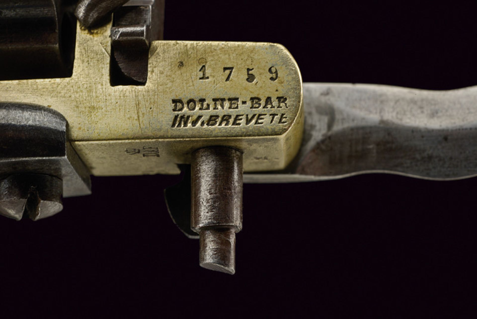 A scarce apache revolver with folding blade, by Dolne-Bar dating: third quarter of the 19th - Bild 5 aus 8