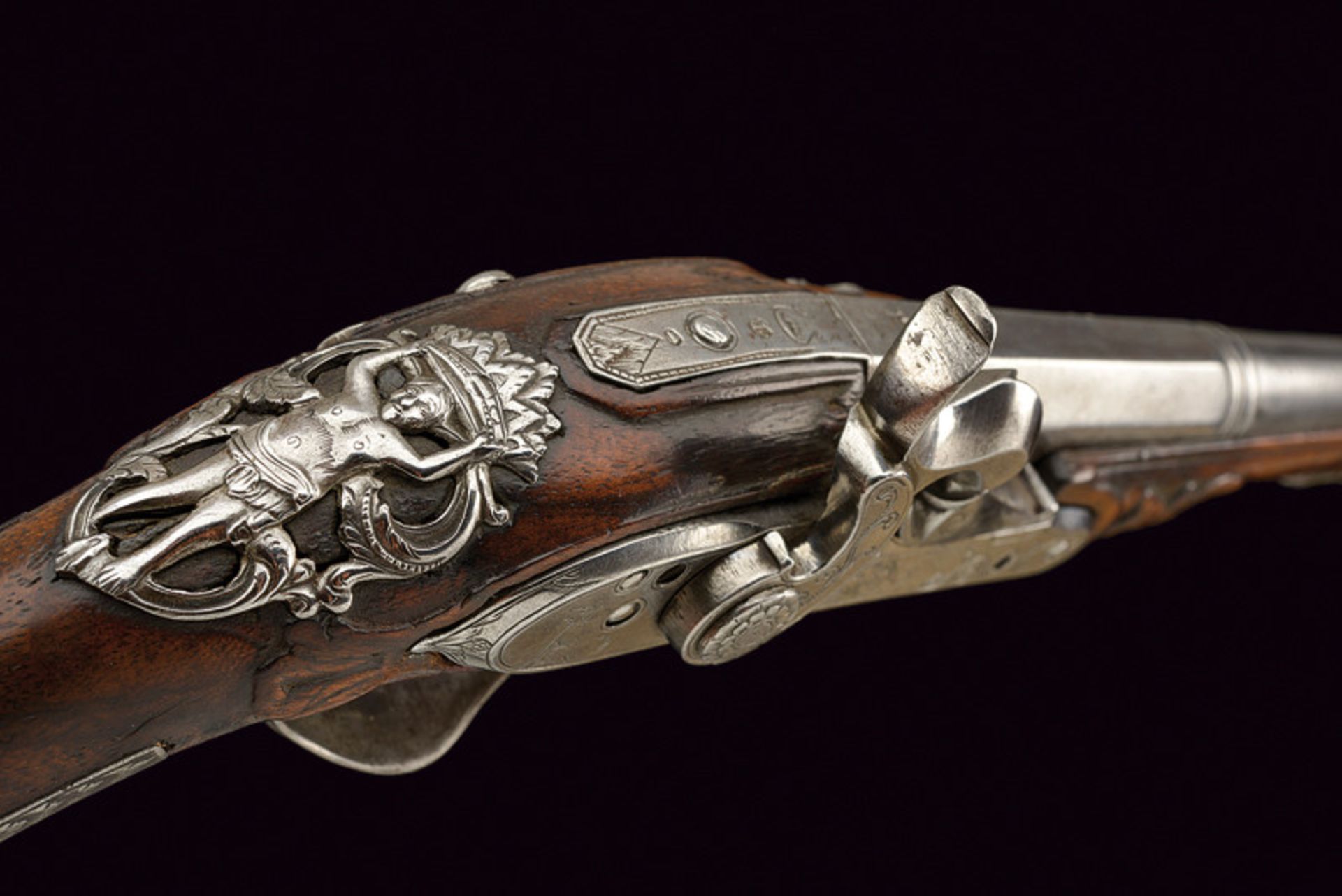 A beautiful pistol converted to percussion by Acquafresca dating: 18th Century provenance: North - Image 2 of 11