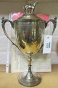 Victorian silver plated trophy, the cove