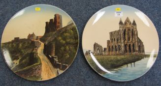 Pair of Villeroy and Boch Mettlach wall