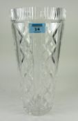 Waterford cut crystal vase H30cm approx.