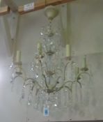 Glass French design chandelier approx H8