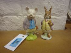 Two Beswick Beatrix Potter figures - 'Pi