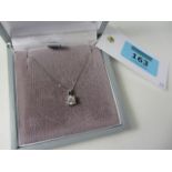 Brilliant cut diamond pendant necklace s