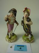 Pair early 19th century Derby figures 11