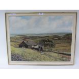 Dales Cottage, oil on board signed and d