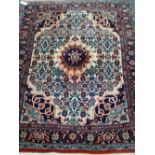 Persian Bidjar beige ground rug, 160cm x