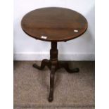 19th century mahogany pedestal table wit