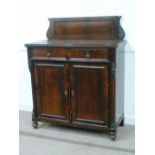 19th century rosewood chiffonier fitted