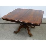 Victorian mahogany breakfast table, squa