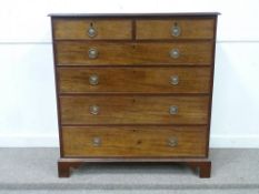 Early 19th century mahogany chest fitted