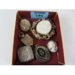 Victorian lockets, cameos and brooches
