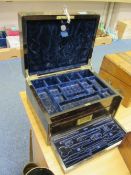 Victorian Coromandel vanity box with blu