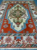 Turkish Konya beige ground rug, 326cm x