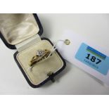 Single stone diamond ring stamped 18ct