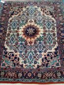 Persian Bidjar beige ground rug, 160cm x